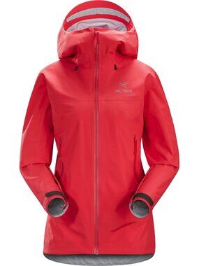 Arc'teryx Women's Red Hooded Shell Jacket Beta LT